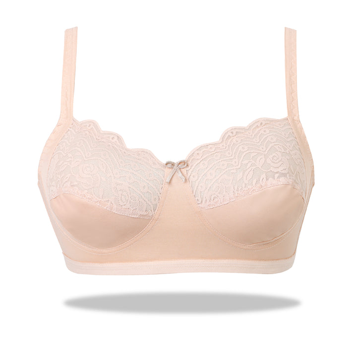 New Arrival Bra-Soft Mesh Double-Layered Non-Padded Minimizer Bra in pakistan At Espicopink