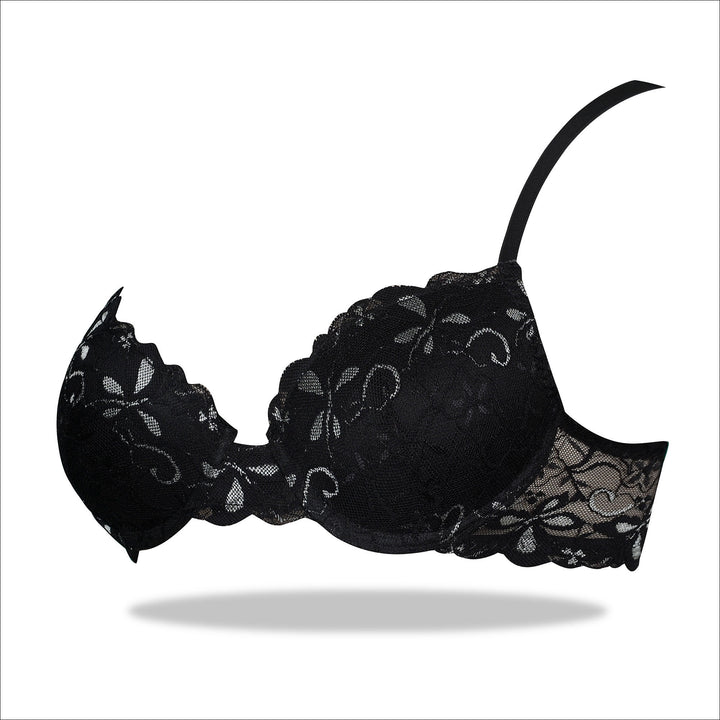 shopping online silver and black padded mesh imported bra