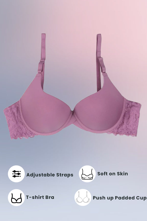 Tea Pink Sugar Lacy Bra