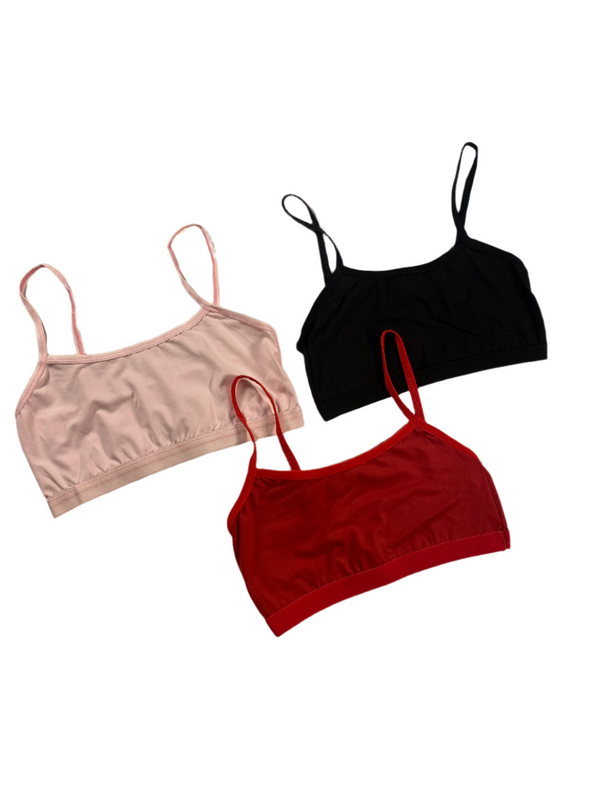 (Pack of 3) Boob Tube Bra for Girls