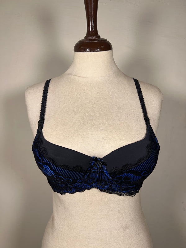 Blue Neon Lacy Padded Bra