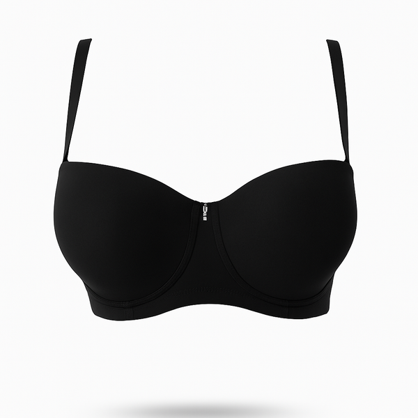 Black Curvy Padded Bra - Fuller Figure