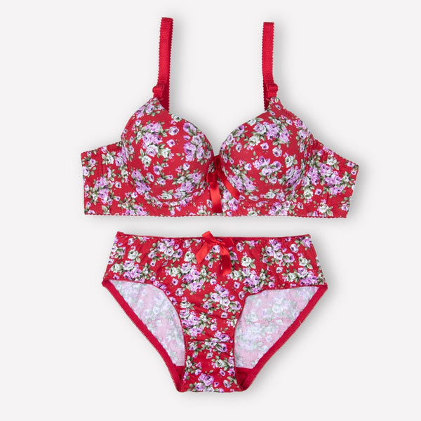 Blue Floral Padded Set - Espicopink