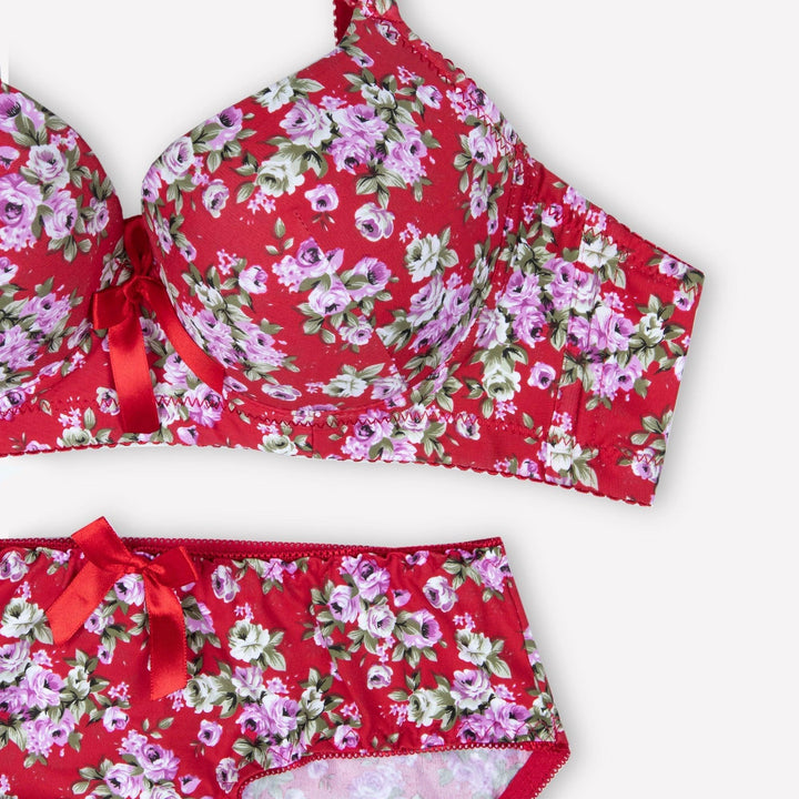 Pink Floral Padded Set - Espicopink