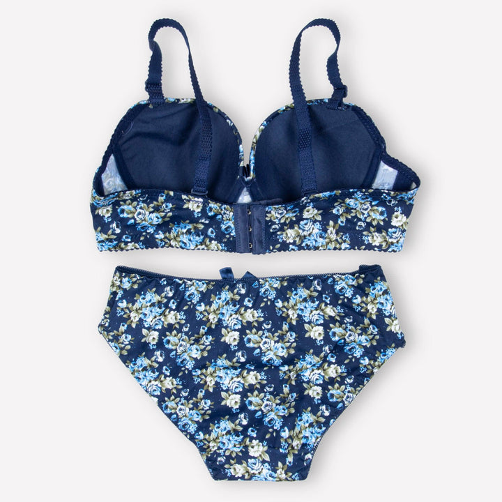 Black Floral Padded Set - Espicopink