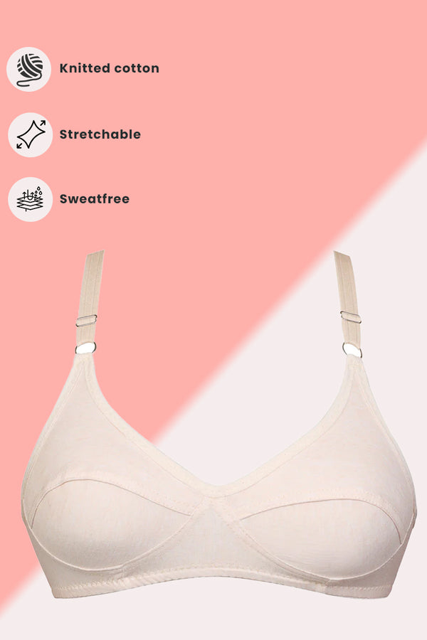 Skin Luxury Everyday Knitted Cotton Bra