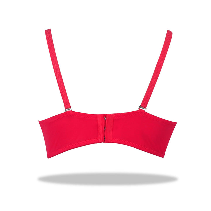 Lacy Lizzie-Half Cup Lace Bra - Espicopink