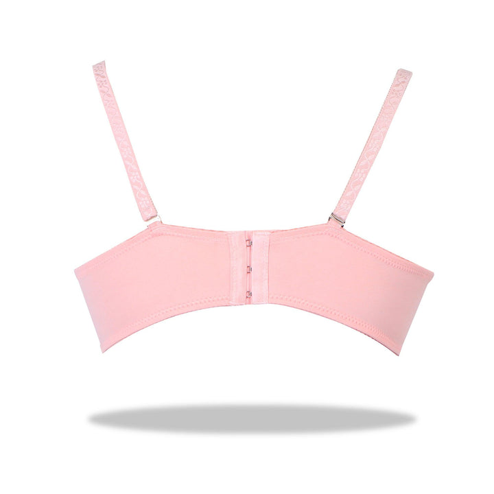 Lacy Lizzie-Half Cup Lace Bra - Espicopink