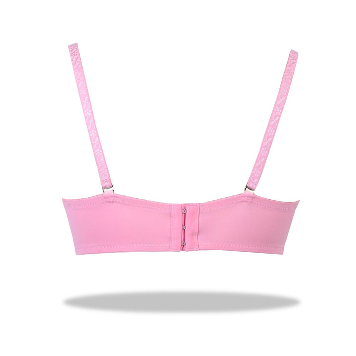 Lacy Lizzie-Half Cup Lace Bra - Espicopink