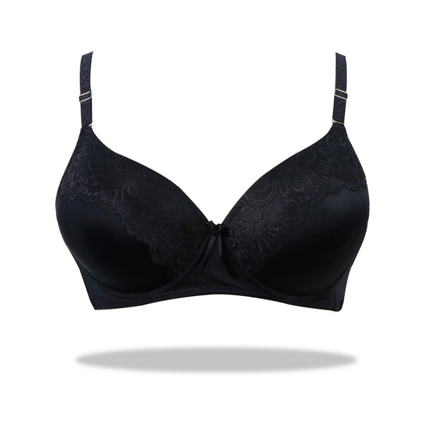 Lacy Lizzie-Half Cup Lace Bra - Espicopink