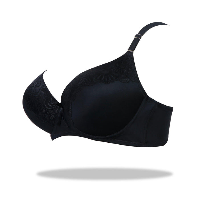 Lacy Lizzie-Half Cup Lace Bra - Espicopink