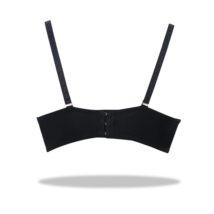 Lacy Lizzie-Half Cup Lace Bra - Espicopink
