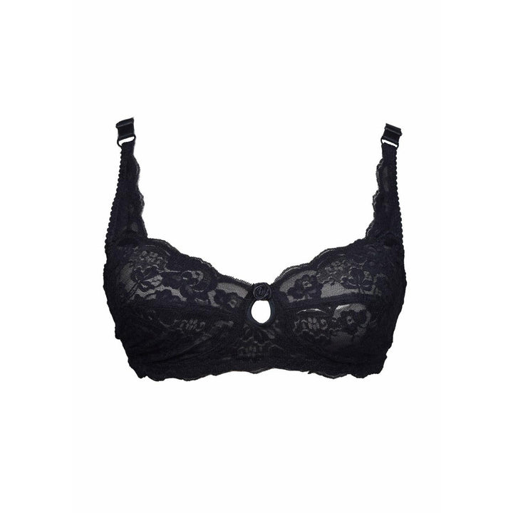 Black Lady Line Net Bra - Espicopink