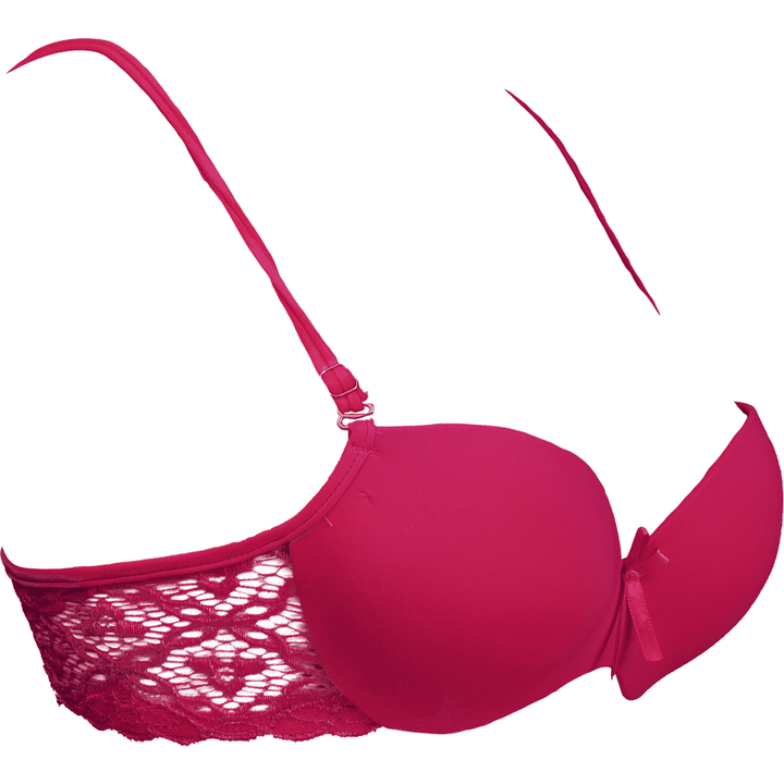 Purple Medusa Padded Balconette Bra - Espicopink