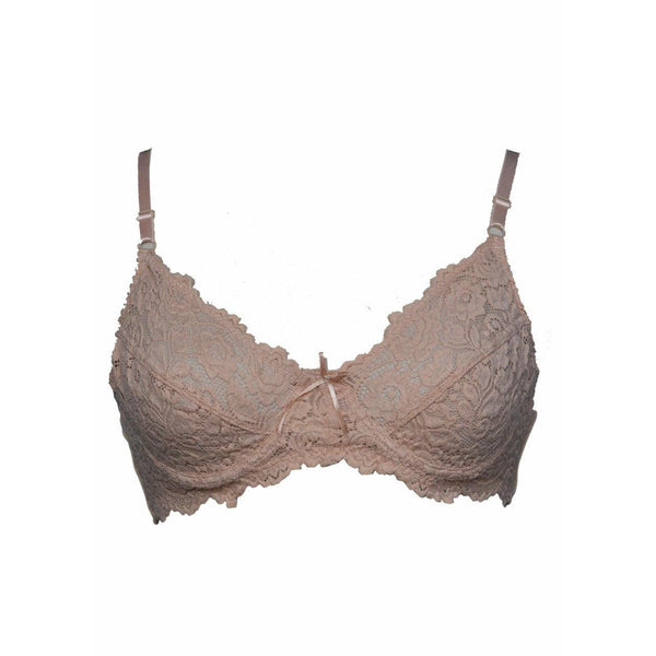 Skin Underwired Net Bra - Espicopink