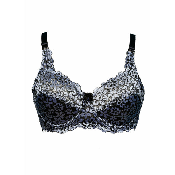 Spirea - Light Padded Wired / Non Wired Floral Mesh Bra - Espicopink