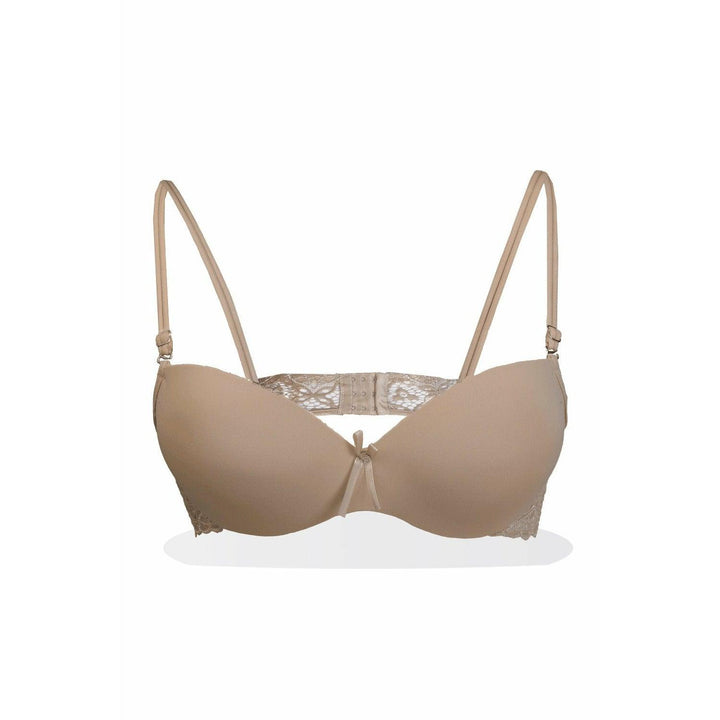 Maroon Medusa Padded Balconette Bra - Espicopink