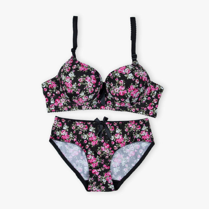 Red Floral Padded Set - Espicopink