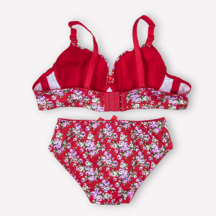 Black Floral Padded Set - Espicopink