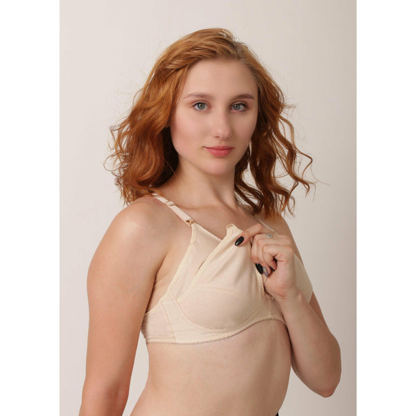 Black Mimosa - Comfiest Open Cups With Clip Nursing / Maternity Bra - Espicopink