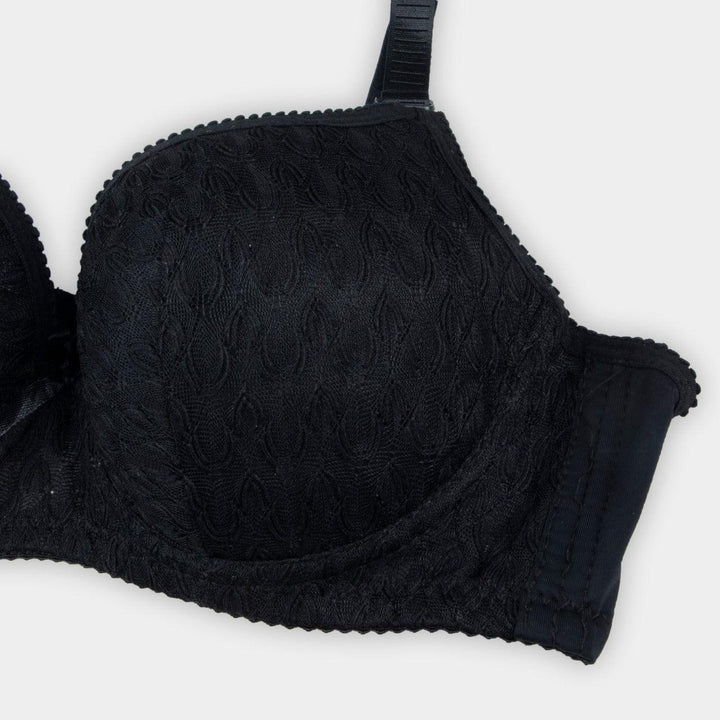 Black Zephyr Padded Bra and Panty Set - Espicopink