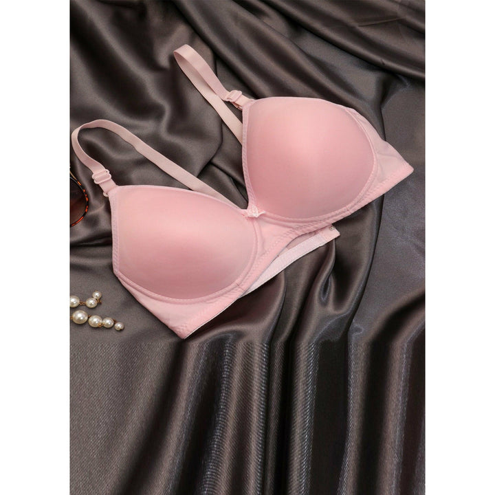 Pink Clarkia - Padded Non-Wired T-Shirt Bra - Espicopink